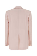 Max Mara Pastel Pink Crepe Bosco Blazer