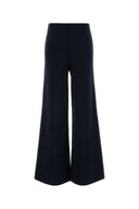 Max Mara Midnight Blue Knit Strillo Wide Leg Pant