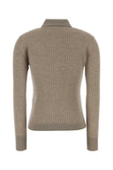 Max Mara ダブ グレー カシミア ブレンド Gitano ポロシャツ