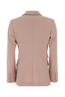 Max Mara Pink Stretch Wool Egrege Blazer