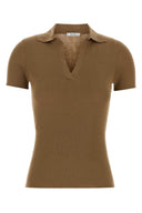 Max Mara Camel Wool Albero Polo Shirt
