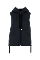 Mm The Cube Navy Blue Polyester Greengo Sleeveless Jacket