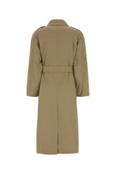 Mm Studio Beige Cotton Charme Trench Coat