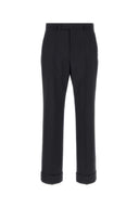 Pantalon en laine bleu marine Valentino Garavani