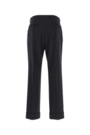 Pantalon en laine bleu marine Valentino Garavani