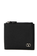 Valentino Garavani Black Leather Coin Purse
