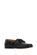 Valentino Garavani Black Leather Loafers