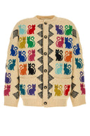 Valentino Garavani Cream Wool Cardigan
