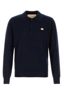 Valentino Garavani Midnight Blue Wool Polo Shirt