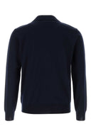 Valentino Garavani Midnight Blue Wool Polo Shirt