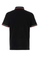 Valentino Garavani Black Cotton Polo Shirt