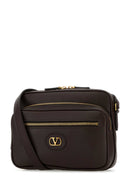 Valentino Garavani Dark Brown Leather Antibes Crossbody Bag