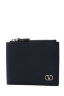 Valentino Garavani Midnight Blue Leather Coin Purse