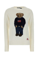 Polo Ralph Lauren White Linen Blend Sweater