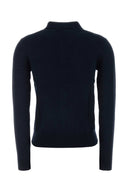 Polo Ralph Lauren Midnight Blue Stretch Cotton Blend Cardigan