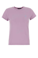Polo Ralph Lauren Fliederfarbenes Baumwoll-T-Shirt