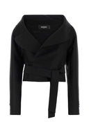 Dsquared Black Wool Blend Opera Blazer