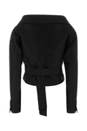 Dsquared Black Wool Blend Opera Blazer