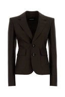 Dsquared Chocolate Wool Blend Bianca Blazer
