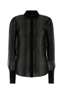 Dsquared svart silkeskjorte