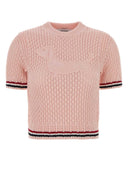 Thom Browne Pink Crochet Sweater