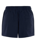 Sporty & Rich Navy Blue Cotton Shorts