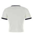 Sporty & Rich White Cotton T Shirt