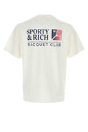 Sporty & Rich White Cotton T Shirt