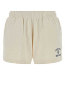 Sporty & Rich Ivory Cotton Shorts