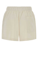 Sporty & Rich Ivory Cotton Shorts