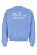 Sporty & Rich Light Blue Cotton Sweatshirt