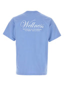 Sporty & Rich Light Blue Cotton T Shirt
