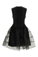 Cecilie Bahnsen Black Organza Mini Dress