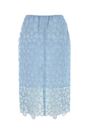 Cecilie Bahnsen Light Blue Cotton Blend Bria Skirt