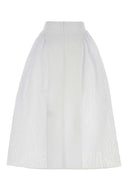 Gonna Fabiola in misto cotone bianco Cecilie Bahnsen