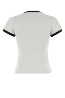 Ganni White Cotton T Shirt