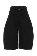 Sacai Black Cotton Bermuda Shorts