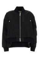 Sacai Black Nylon Bomber Jacket