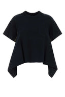 Sacai Black Cotton T Shirt