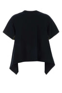 Sacai Black Cotton T Shirt