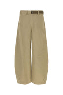 Sacai Khaki Cotton Chino Pant