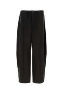 Sacai Black Cotton Wide Leg Pant
