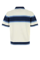 Casablanca White Mesh Polo Shirt