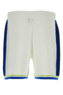 Casablanca White Crochet Bermuda Shorts