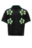 Casablanca Black Crochet Shirt
