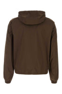 Giacca Albori in poliestere stretch Moorer color cioccolato