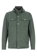 Moorer Green Polyester Fenzi Jacket