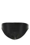 Slip da bagno in pelle sintetica nera Tom Ford