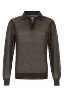 Tom Ford Chocolate Mesh Polo Shirt
