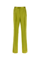 Pantaloni Tom Ford in raso verde pistacchio